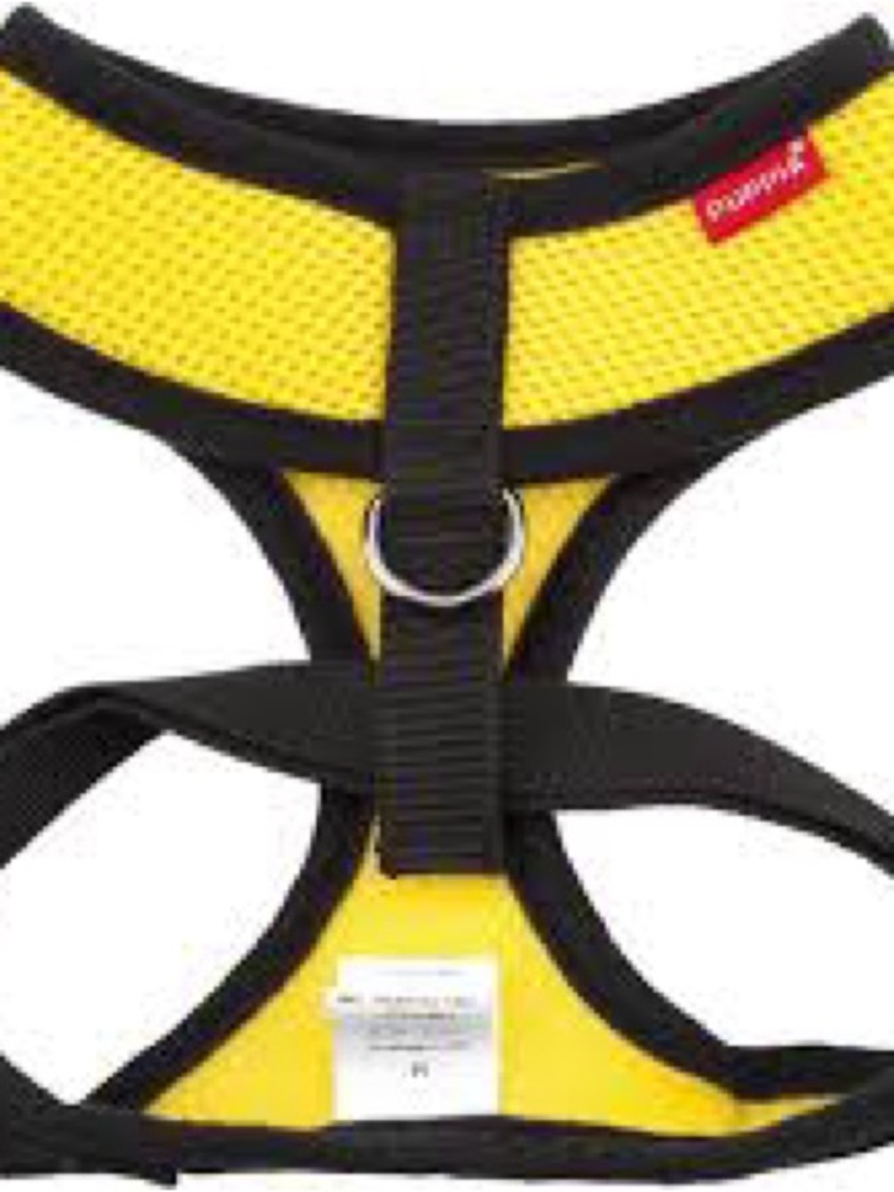 Puppia Yellow and Black Breathable Mesh Dog Harness